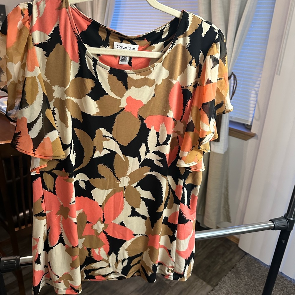 Calvin Klein floral dress top